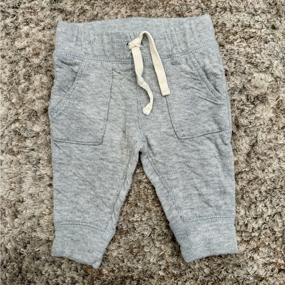 Baby Gap Gray Knit Jogger Pants 3–6M